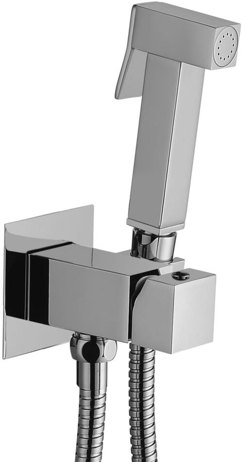 Set Bidet Tweet Square Mix quadro Mix Con Doccia flx Cromato