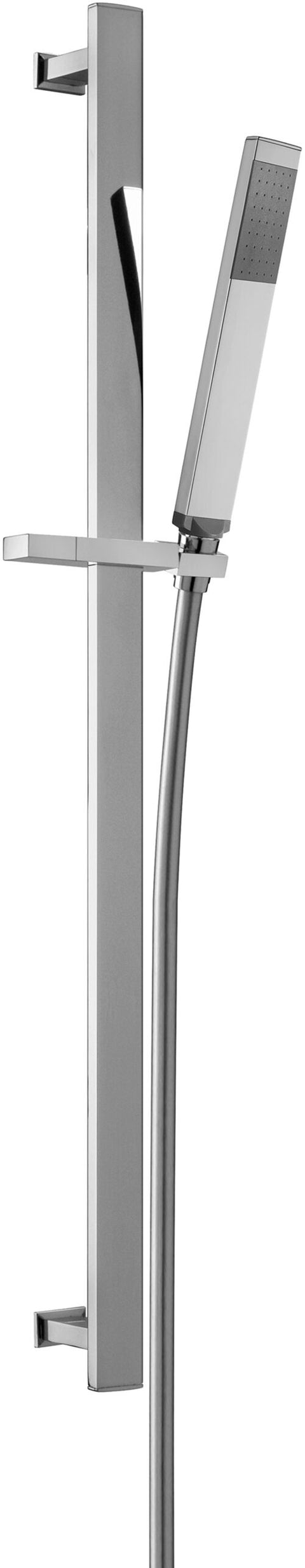 Saliscendi City asta Quadra L75cm doccia Premium flxsilver