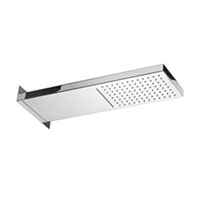 Soffione Con Cascata Rettangolare Mm 530x160 Doppio Getto Cascade