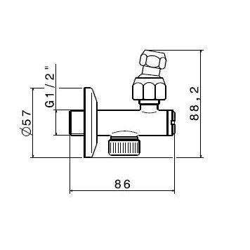 113.31.028 RUBINETTO SOTTOLAVABO C/FILTRO + SNODO CROMO SPAZZOLATO 2PZ NEWFORM-Archigo.it
