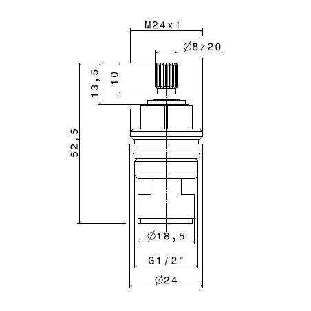 11559.00.000 VITONE CERAMICO DX NEWFORM-Archigo.it