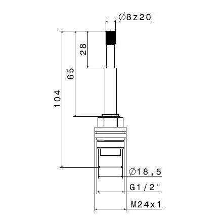 11563SX.00.000 VITONE CERAMICO REGISTRABILE SX NEWFORM-Archigo.it