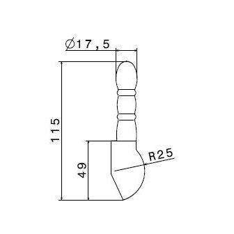 14026CE.31.021 MARVEL LEVA RETRO CERAMICA BIANCO-RAME SPAZZOLATO NEWFORM-Archigo.it