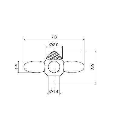 14360.23.300 ANTEA MANIGLIA CROMO/ORO + SWAROVSKI NEWFORM-Archigo.it