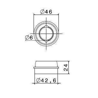 16005.91.106 GHIERA FISSAGGIO CARTUCCIA CROMO SATINATO NEWFORM-Archigo.it