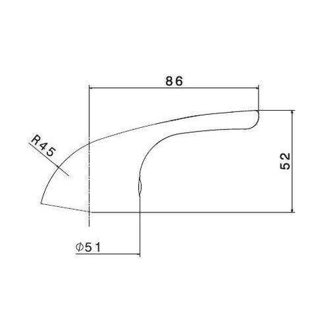 16339.21.018 MANIGLIA X ART.2310/15/40 CROMO NEWFORM-Archigo.it