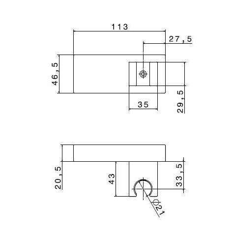 21102.31.028 SUPPORTO SNODATO D-SIGN CROMO SPAZZOLATO NEWFORM-Archigo.it