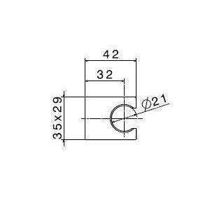 21103.31.028 SUPPORTO FISSO X DOCCETTA CROMO SPAZZOLATO NEWFORM-Archigo.it