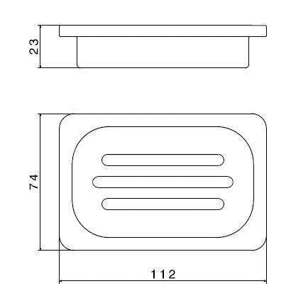 21801.00.000 X-SENSE PORTA SAPONE RICAMBIO CERAMICA NERA NEWFORM-Archigo.it