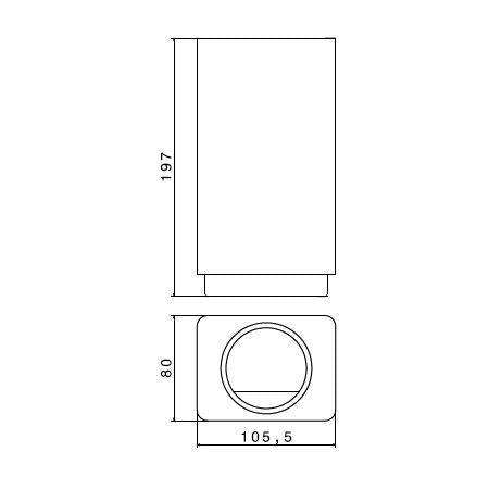 21816.00.000 X-SENSE PORTA SCOPINO RICAMBIO CERAMICA NERA NEWFORM-Archigo.it