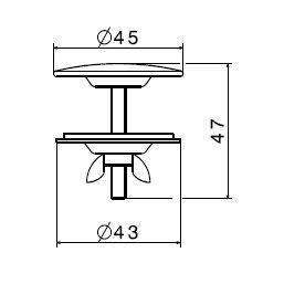 224.31.028 TAPPO COPRIFORO ø40 CROMO SPAZZOLATO NEWFORM-Archigo.it