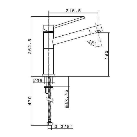 2400.92.106 X-TREND MISCELATORE MONOCOMANDO LAVELLO CROMO SATINATO/CROMO NEWFORM-Archigo.it