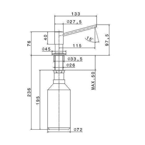 2418.21.018 X-TREND DISPENSER INCASSO CROMO NEWFORM-Archigo.it