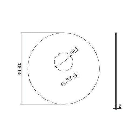 25073.21.018 MASCHERINA X MISCELATORE VASCA INCASSO CROMO NEWFORM-Archigo.it
