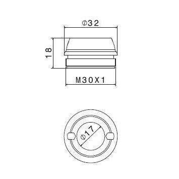 26102.01.013 GHIERA FISSAGGIO CARTUCCIA BIANCO NEWFORM-Archigo.it