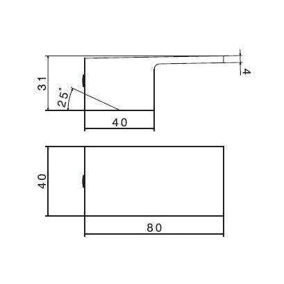 26171.05.013 MANIGLIA + INSERTO X MISCELATORE LAVABO CROMO/BIANCO NEWFORM-Archigo.it