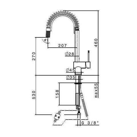 3150.21.018 MOONY MISCELATORE MONOCOMANDO LAVELLO CROMO NEWFORM-Archigo.it