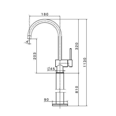 4224.31.028 XT MISCELATORE MONOCOMANDO LAVABO PAVIMENTO CROMO SPAZZOLATO NEWFORM-Archigo.it