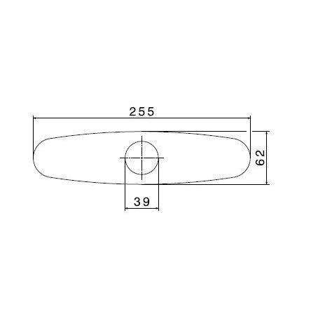 427.31.028 PIASTRA COPRIFORO 8" ø35 + TIRANTI CROMO SPAZZOLATO NEWFORM-Archigo.it