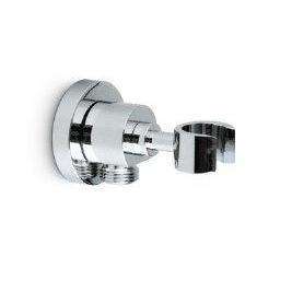 4298.21.018 SUPPORTO FISSO C/PRESA ACQUA CROMO NEWFORM-Archigo.it