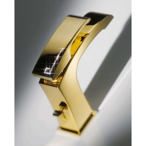62510.64.300 X-SENSE MISCELATORE LAVABO ORO LUCIDO + SWAROVSKI NEWFORM-Archigo.it