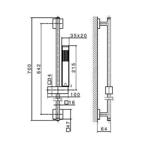 62556.61.020 X-SENSE ASTA SALISCENDI ORO LUCIDO NEWFORM-Archigo.it