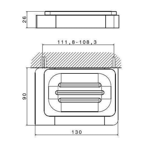 62901.54.022 X-SENSE PORTA SAPONE PARETE ORO SATINATO-CERAMICA NERA NEWFORM-Archigo.it