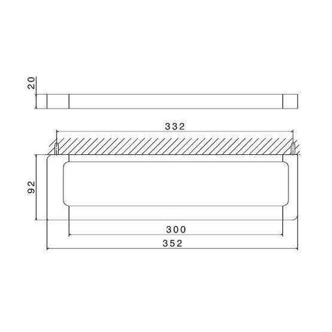 62927.21.018 X-SENSE PORTA SALVIETTE L.30 CROMO NEWFORM-Archigo.it