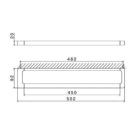 62928.21.018 X-SENSE PORTA SALVIETTE L.45 CROMO NEWFORM-Archigo.it