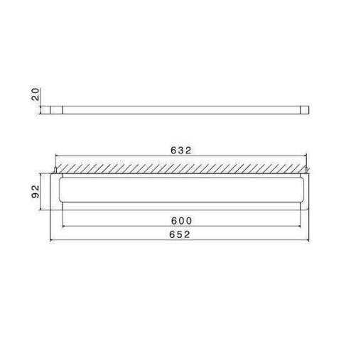 62929.21.018 X-SENSE PORTA SALVIETTE L.60 CROMO NEWFORM-Archigo.it