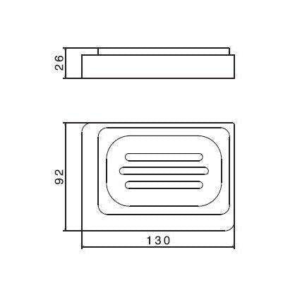 62950.61.020 X-SENSE PORTA SAPONE APPOGGIO ORO LUCIDO-CERAMICA BIANCO NEWFORM-Archigo.it
