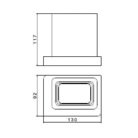 62955.54.022 X-SENSE P.BICCHIERE ORO SATINATO-CERAMICA BIANCO NEWFORM-Archigo.it