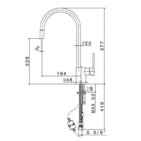 64115.21.018 X-LIGHT MISCELATORE MONOCOMANDO LAVELLO CROMO NEWFORM-Archigo.it