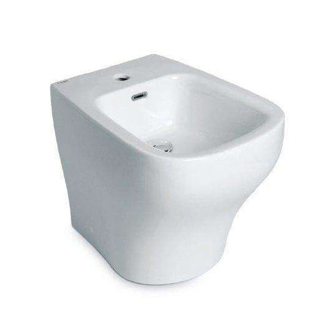 66220.27.800 FLUIDA 66220 BIDET TERRA MONOFORO 380x520 BIANCO/CROMO NEWFORM-Archigo.it