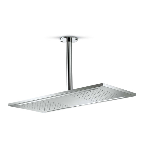 678.01.014 TOTAL THERAPY SOFFIONE SOFFIONE + ILLUMINAZIONE BIANCO LACCATO NEWFORM-Archigo.it