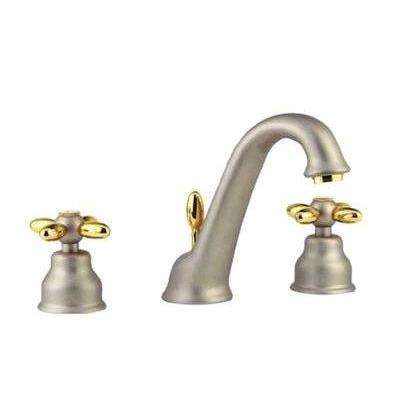 9105.23.300 ANTEA GRUPPO LAVABO 3F CROMO/ORO + SWAROVSKI NEWFORM-Archigo.it