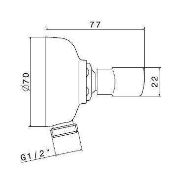 9195.61.020 ROYALE SUPPORTO DUPLEX ORO LUCIDO NEWFORM-Archigo.it