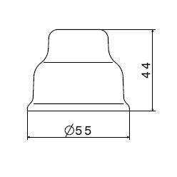 9198.31.021 CAMPANA PER ROYALE RAME SPAZZOLATO NEWFORM-Archigo.it