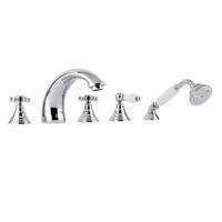 BATTERIA BORDO VASCA CON BOCCA EROGAZIONE BELINDA BRONZATO PAFFONI FBLV040BR-Archigo.it