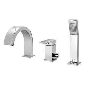 BATTERIA BORDO VASCA SENZA BOCCA EROGATORE LEVA STANDARD ELLE CROMO PAFFONI EL041CR-Archigo.it