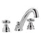 BATTERIA LAVABO T/C IRIS CROMO + GOLD FINISH PAFFONI IRV052CO-Archigo.it