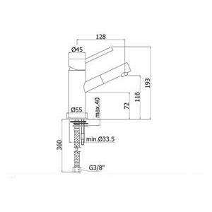 BI071 BIRILLO MISCELATORE MONOCOMANDO LAVABO CROMATO PAFFONI-Archigo.it