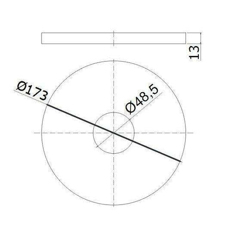 BIBOX010 BIRILLO PARTE ESTERNA MISCELATORE INCASSO DOCCIA CROMATO PAFFONI-Archigo.it