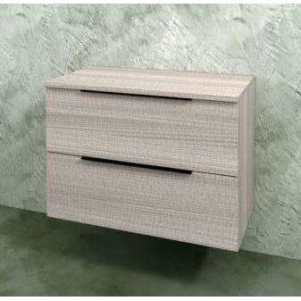 BOX BASE 95X37XH50 2 CASSETTI GRIGIO  FLAMINIA BX432OJG-Archigo.it