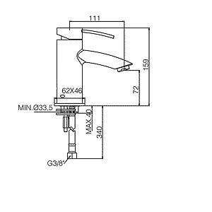 BR071 BERRY MISCELATORE MONOCOMANDO LAVABO CROMATO PAFFONI-Archigo.it