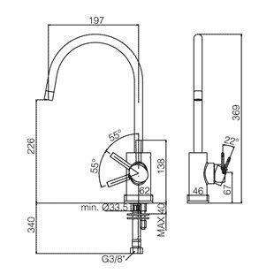 BR180 BERRY MISCELATORE MONOCOMANDO LAVELLO CROMATO PAFFONI-Archigo.it