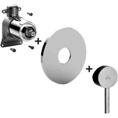 BRBOX010 BERRY PARTE ESTERNA MISCELATORE INCASSO DOCCIA CROMATO PAFFONI-Archigo.it