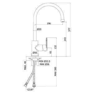 CA181 CANDY MISCELATORE MONOCOMANDO LAVELLO CROMATO PAFFONI-Archigo.it