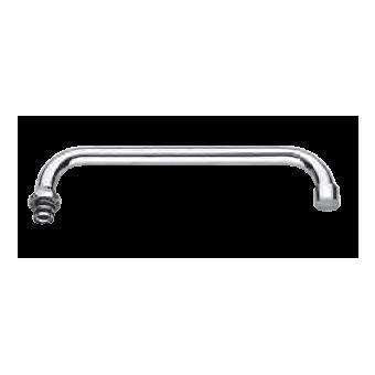 CANNA TUBO U D18 CM.20 CON AEROGATORE CROMO PAFFONI ZCANA008CR-Archigo.it