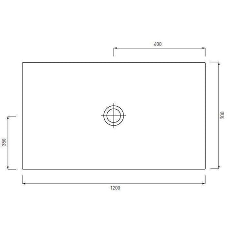 CINQUANTA PIATTO DOCCIA 70X120 H5 LAVAGNA CIELO PD570120LV-Archigo.it
